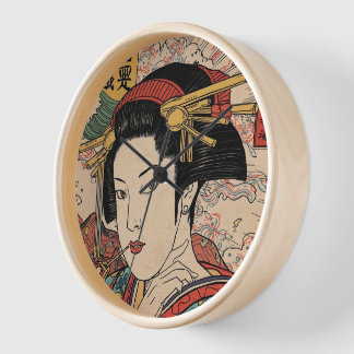 美人画・アバンギャルド江戸絵巻 壁時計