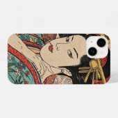 美人画・アバンギャルド江戸絵巻 iPhoneケース (裏面横)