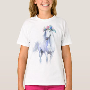 美人白馬Tシャツ Tシャツ
