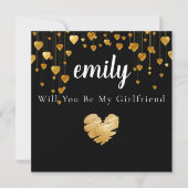 美人私のガールフレンドのカード サンキューカード (正面)