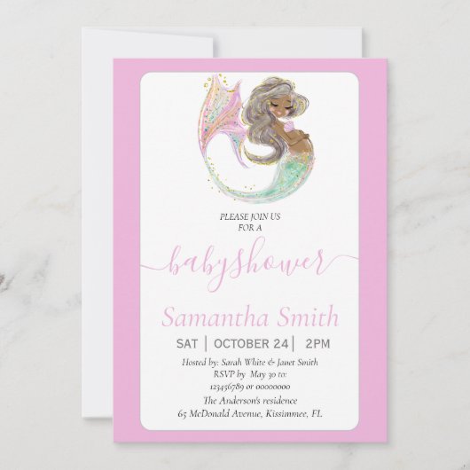 美人魚のさわやかな海の世界 招待状 (正面)