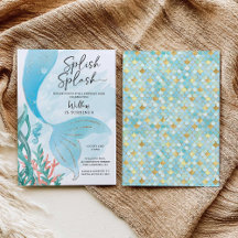 美人魚の女の子の誕生日パーティー