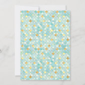 美人魚の女の子の誕生日パーティー 招待状 (裏面)