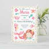 美人魚の海の誕生日ガール 招待状 (スタンド正面)