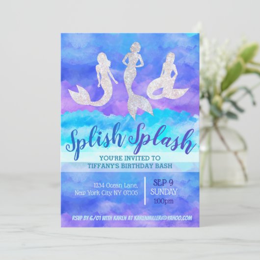 美人魚成人邀請函 招待状 (スタンド正面)