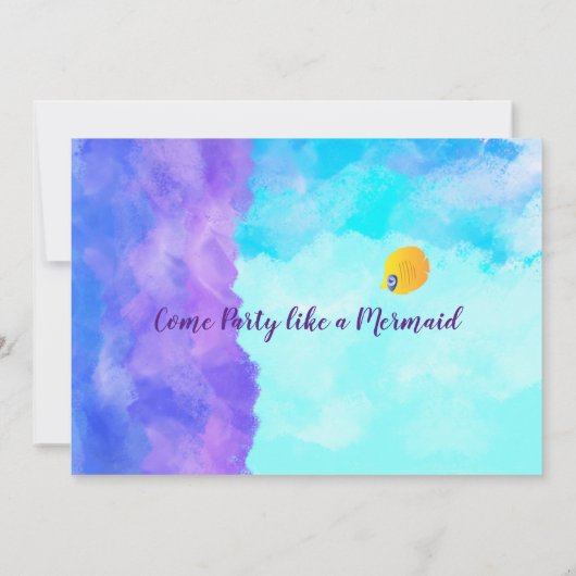 美人魚成人邀請函 招待状 (裏面)