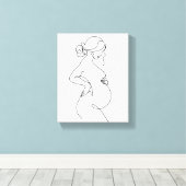 美人 キャンバスプリント (インサイチュ (ウッドフロア))