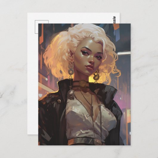 美人 ポストカード (正面/裏面)