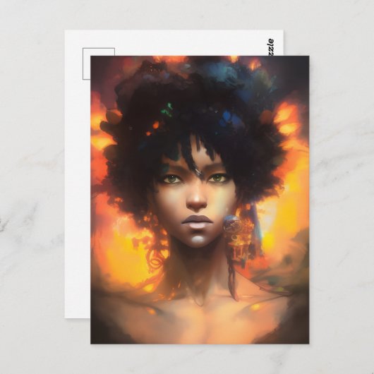 美人 ポストカード (正面/裏面)