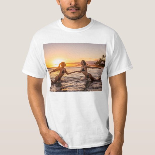 美人 美魔女 水着 スイムダンス シンクロナイズドスイミング Tシャツ (正面)