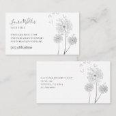 美仁和図解入りの、写真付きの院風吹花 名刺 (正面/裏面)