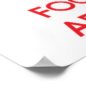 美保学に集中 ポスター (角)