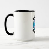 美保護しい青の大理石 マグカップ (左)