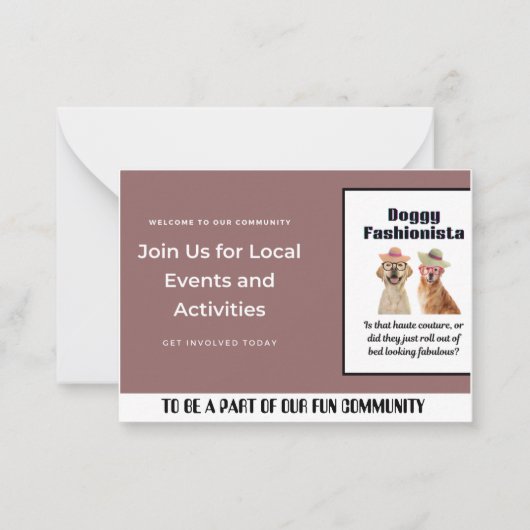 美化おもしろい ノートカード (正面)