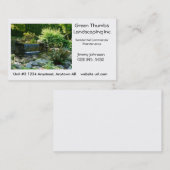 美化するか、または園芸名刺のテンプレート 名刺 (正面/裏面)