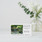 美化するか、または園芸名刺のテンプレート 名刺 (スタンド正面)