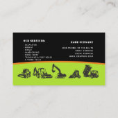 、美化する掘削機動く地球 名刺 (裏面)