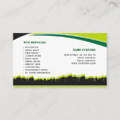 、美化する掘削機動く地球 名刺 (裏面)