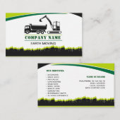 、美化する掘削機動く地球 名刺 (正面/裏面)