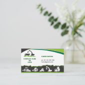 、美化する掘削機動く地球 名刺 (スタンド正面)