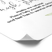 美化マスクステーションの看板の緑の金ゴールド ポスター (角)