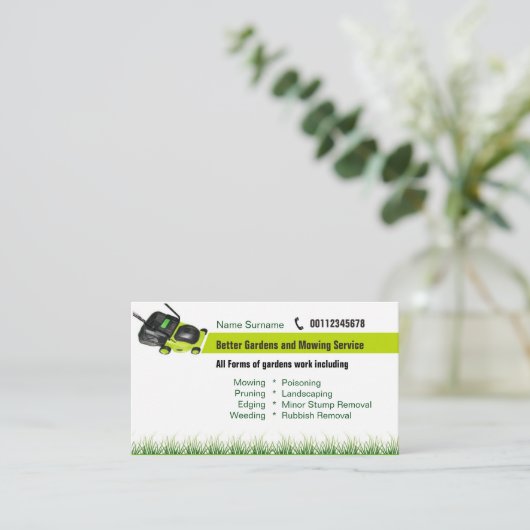 美化及び刈る名刺 名刺 (スタンド正面)