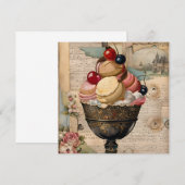 美味しいお菓子のヴィンテージコラージュ (正面/裏面)