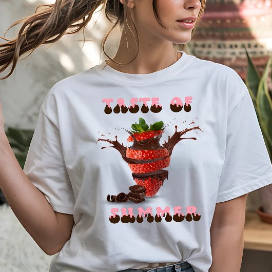 美味しいイチゴとチョコレート Tシャツ