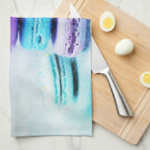 美味しいカラフルマカロン キッチンタオル (四つ折り)