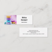 美味しいカラフルマカロン スキニー名刺 (正面/裏面)