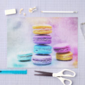 美味しいカラフルマカロン 薄葉紙 (クラフト)