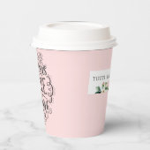 美味しいコーヒーが売られている | ロゴの追加紙C 紙コップ (左)