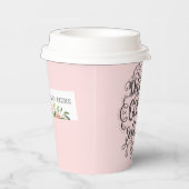 美味しいコーヒーが売られている | ロゴの追加紙C 紙コップ (右)