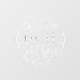 美味しいコーヒー販売中 ウィンドウサイン