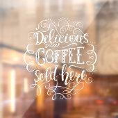 美味しいコーヒー販売中 ウィンドウサイン (シート2)