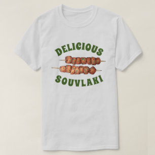 美味しいソウウラキ肉豚串ギリシャ料理 Tシャツ