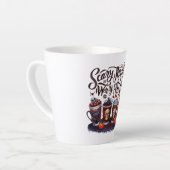 美味しいチョイス用ハロウィン不気味コーヒー! カフェラテマグ (左アングル)