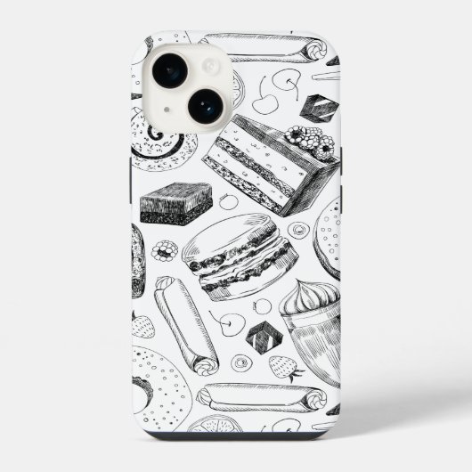 美味しいパターン iPhoneケース (裏面)