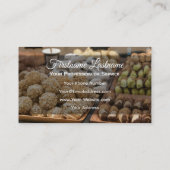 美味しいパティシショップの菓子とクッキー 名刺 (裏面)