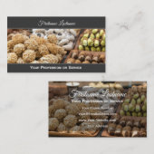 美味しいパティシショップの菓子とクッキー 名刺 (正面/裏面)