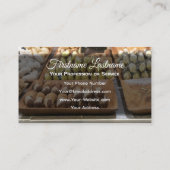 美味しいパティシショップの菓子とクッキー 名刺 (裏面)