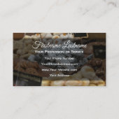 美味しいパティシショップの菓子とクッキー 名刺 (裏面)