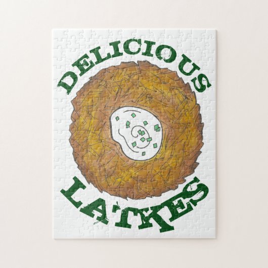 美味しいラッキーポテトパンケーキはぬかか料理 ジグソーパズル (縦)