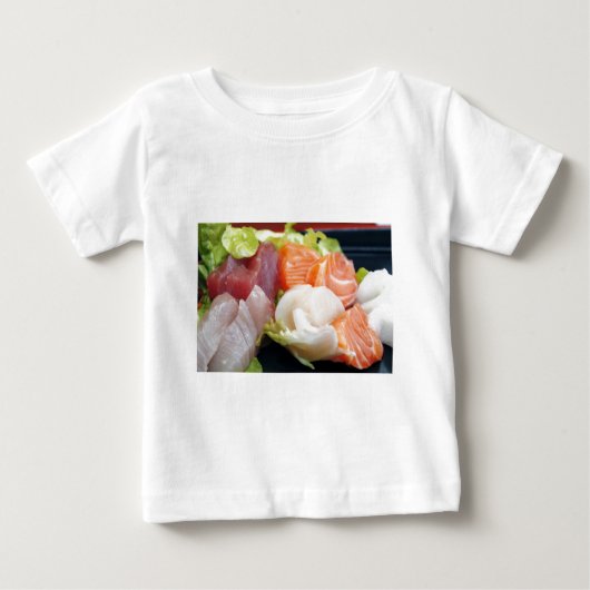 美味しい寿司日本料理アジアンおいしい ベビーTシャツ (正面)