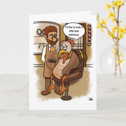 美味しい感謝祭のカード カード (黄色い花)