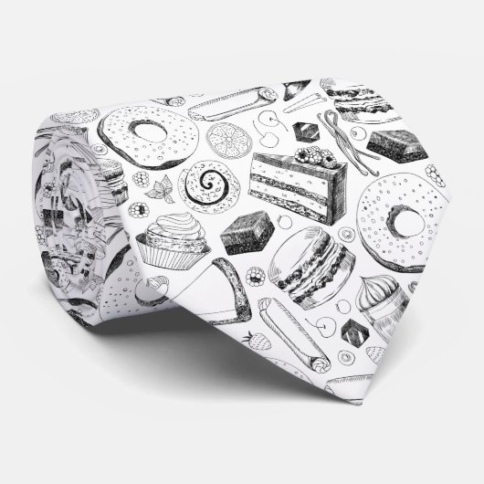 美味しい柄のネックタイ ネクタイ (ロール)