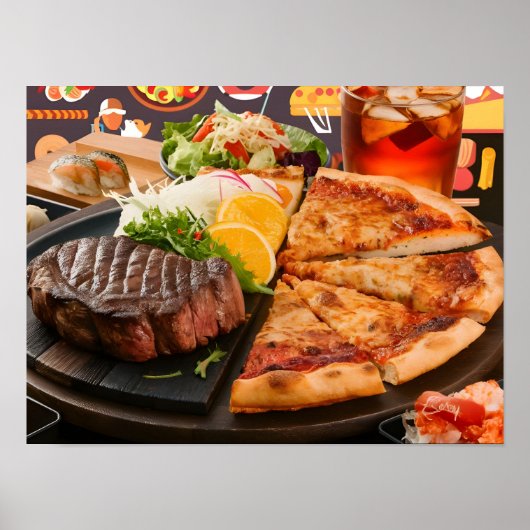 美味しい食べ物と飲み物 ポスター (正面)