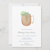 美味しくて酔っ払ったクリスマスドリンクカクテルパーティーI 招待状 (正面)