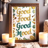 美味しさと気分を高める キッチンアート 野菜 ポスター