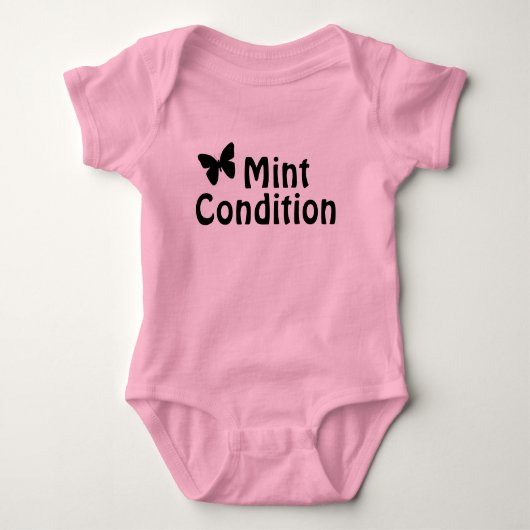 美品の女の子用 ベビーボディスーツ (正面)